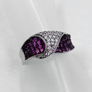 sterling silver cubic zirconia ring - GM714